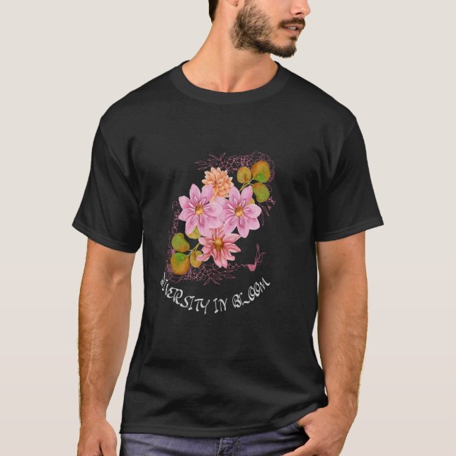 T-shirt Fleur Dahlia, Amateur de fleurs, Botanique, jardin (Devant)