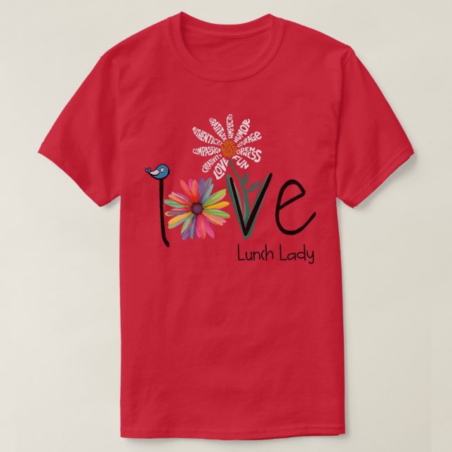 T-shirt Fleur Daisy Daisy Dom Lady Premium  (Design devant)