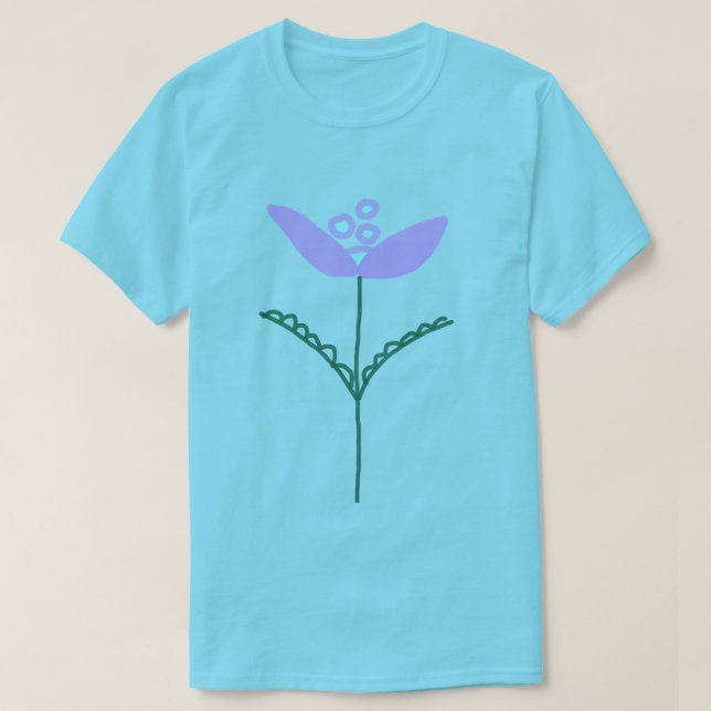 T-shirt Fleur d'art abstrait (Design devant)