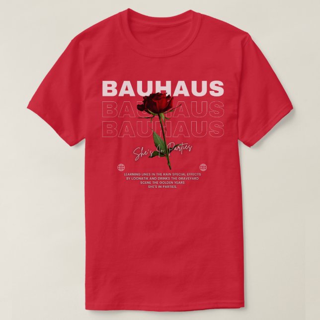 T-shirt Fleur de Bauhaus (Design devant)