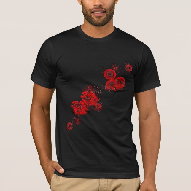 T-shirt fleur de bombardement (Devant)