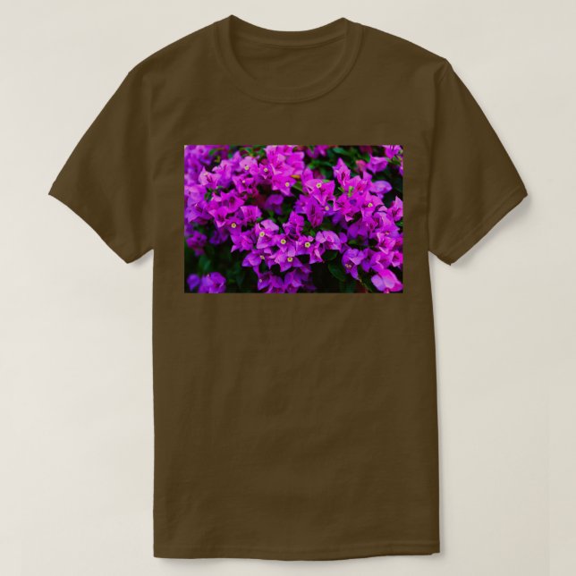 T-shirt Fleur de bougainvilliers violets 1 (Design devant)
