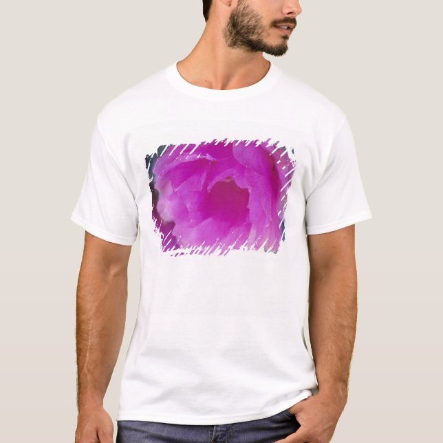 T-shirt Fleur de Cactus Hérisson Rose (Echinocereus (Devant)