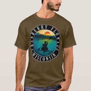 T-shirt Fleur de canneberge Wisconsin Kayaking