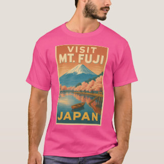 T-shirt Fleur de cerisier du Japon rétro