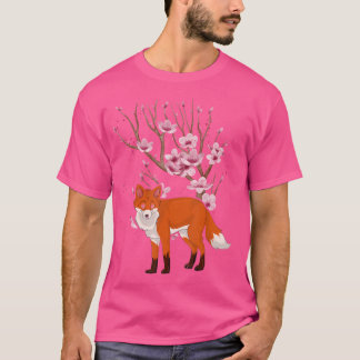 T-shirt Fleur de cerisier Floriste animale sauvage Sakura