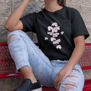 T-shirt Fleur de cerisier rose floral mignonne