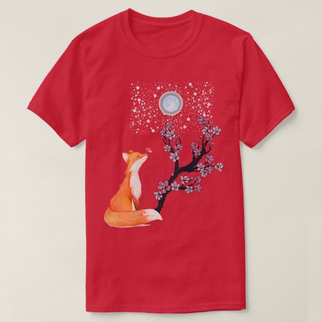 T-shirt Fleur de cerisier Sakura Arbres japonais Kaw (Design devant)