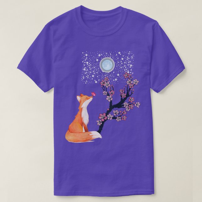 T-shirt Fleur de cerisier Sakura Arbres japonais Kaw (Design devant)