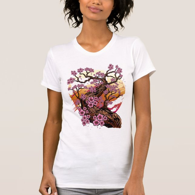 T-shirt Fleur de cerisier sauvage (Devant)