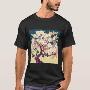 T-shirt Fleur de cerisier vintage Sakura Art japonais Anim
