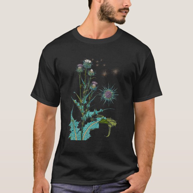 T-shirt Fleur de chardon Ecosse Aimer Thistle écossais (Devant)