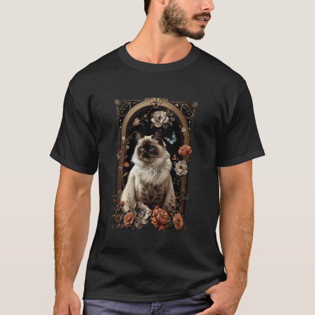 T-shirt Fleur de chat birman (Devant)
