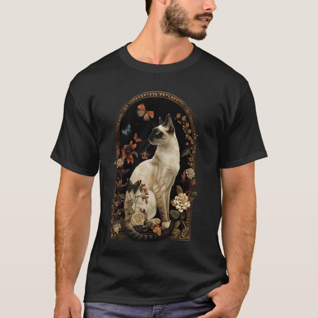 T-shirt Fleur de chats balinais (Devant)