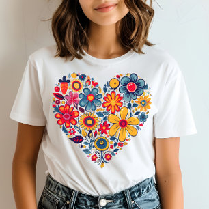 T-shirt Fleur de coeur