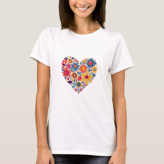 T-shirt Fleur de coeur