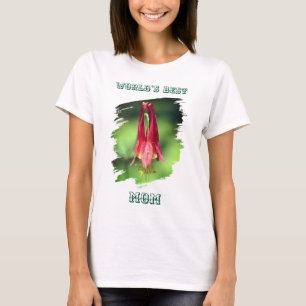 T-shirt Fleur de Colombine Meilleure Maman du Monde