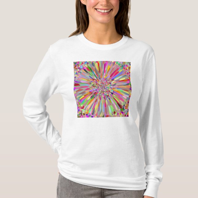 T-shirt Fleur de Confetti Été (Devant)