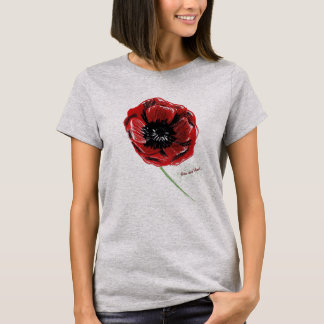 T-shirt Fleur de coquelicot Love and Bond
