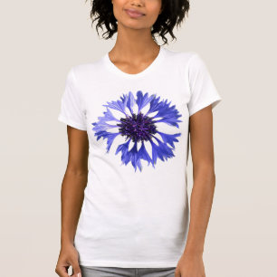 T-shirt Fleur de corail bleu