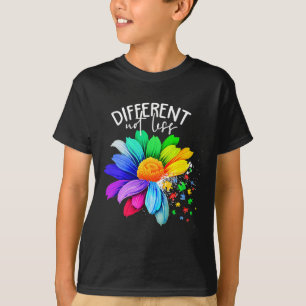 T-shirt Fleur de couleur différente Pas moins de sensibili