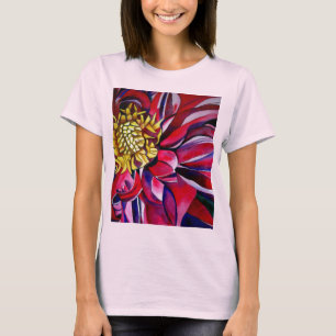T-shirt Fleur de Dahlia art abstrait