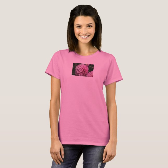 T-Shirt fleur de dahlia de printemps  (Devant entier)