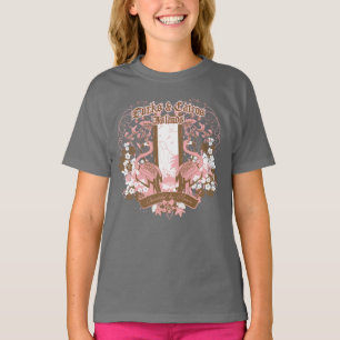 T-shirt Fleur de Flamant rose