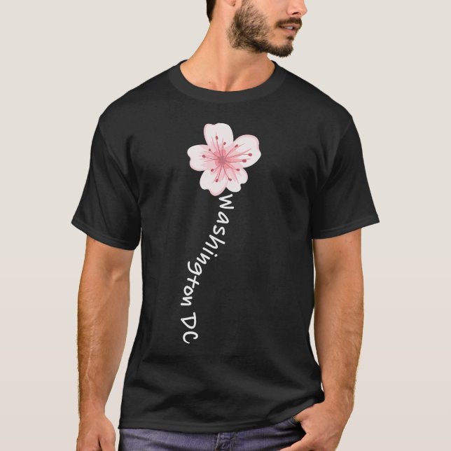 T-shirt Fleur de fleurs de cerisiers Washington Dc (Devant)