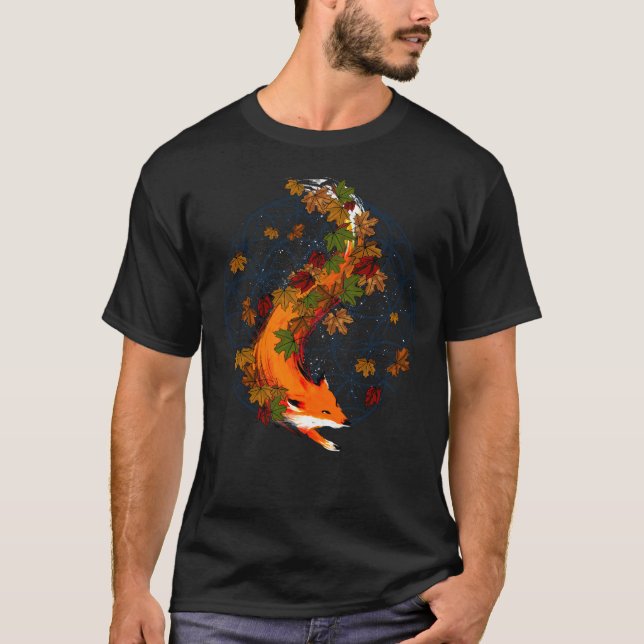 T-shirt Fleur de Fox d'aquarelle d'animal d'esprit de la (Devant)