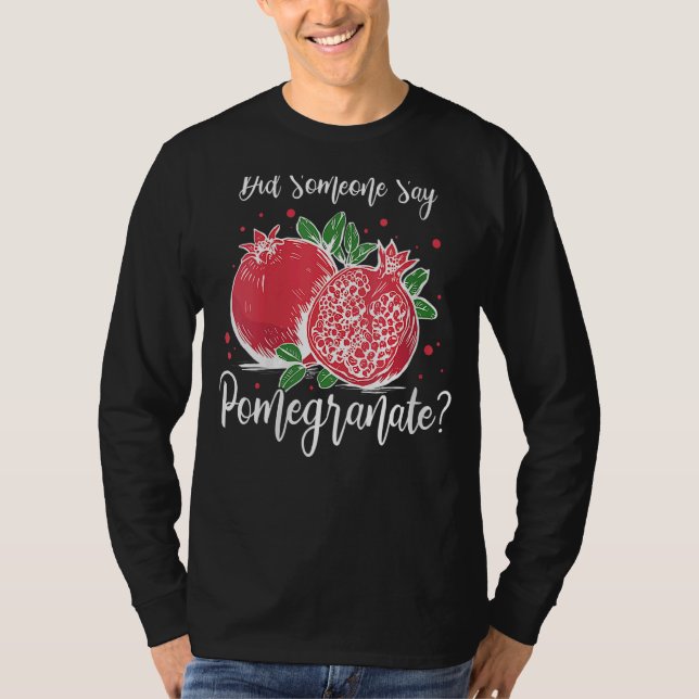 T-shirt Fleur de fruits P de graines de jus de grenade (Devant)