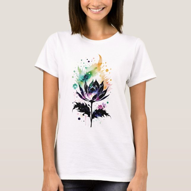 T-shirt Fleur de galaxie (Devant)