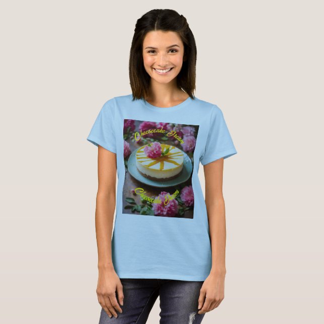 T-shirt Fleur de gâteau au fromage (Devant entier)
