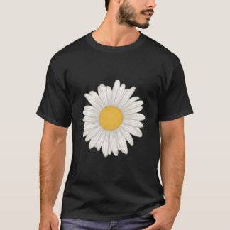 T-shirt Fleur de Gérbera blanche