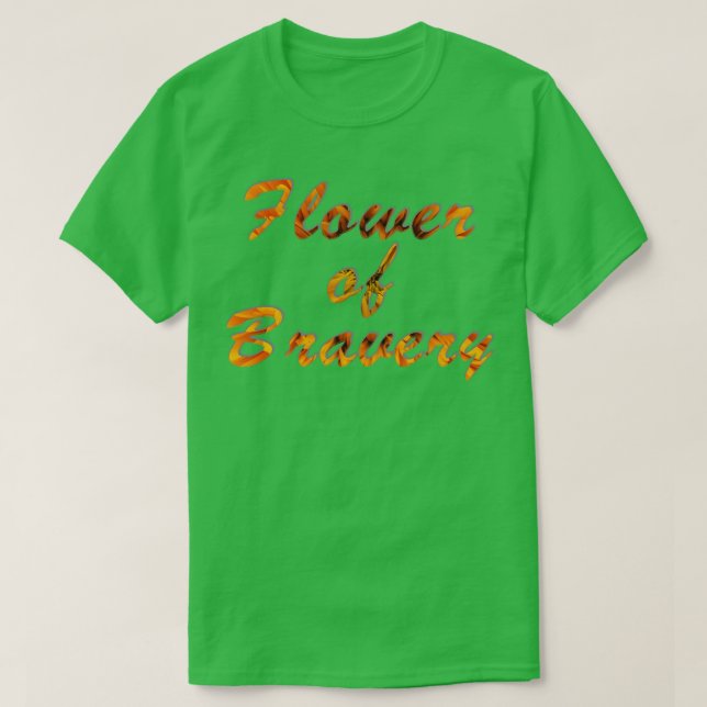 T-shirt Fleur de la bravoure (Design devant)