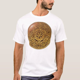 T-shirt Fleur de la vie / Blume des Lebens - bille d'or