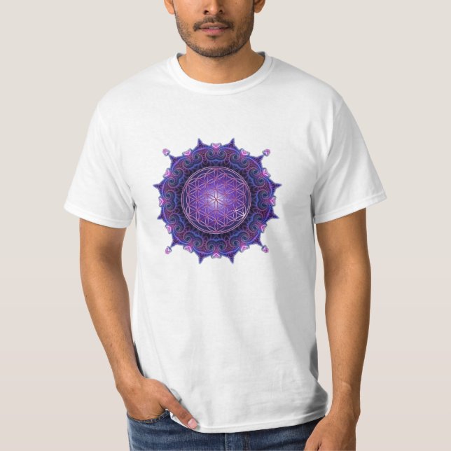 T-shirt FLEUR DE LA VIE/de DES Lebens - mandala I de Blume (Devant)