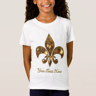T-Shirt Fleur de lis Enfants personnalisables