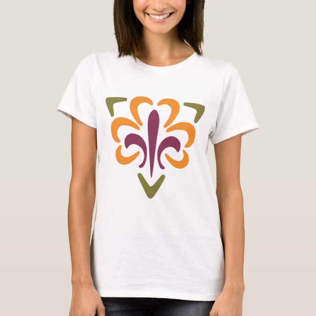 T-shirt Fleur De Lis et triangle #1 (Devant)