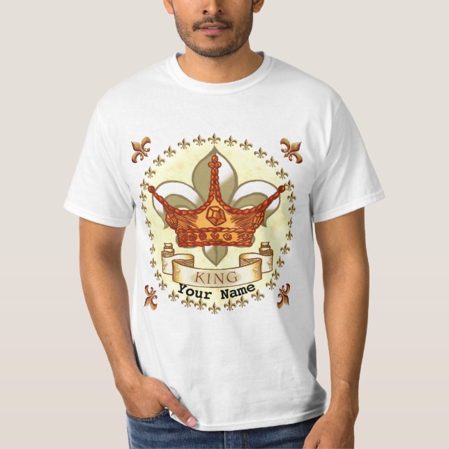 T-shirt Fleur De Lis King Dad (Devant)