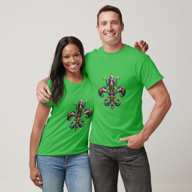 T-Shirt Fleur de Lis Mardi Gras (Unisexe)
