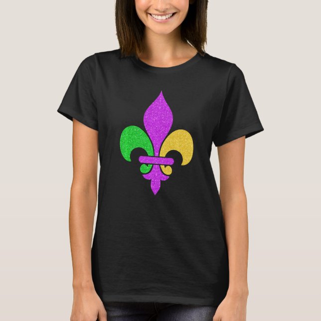T-shirt Fleur De Lis Mardi Gras 2023 Adult Men Women Boys  (Devant)