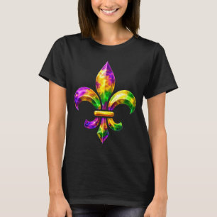 T-shirt Fleur De Lis Mardi Gras 2026 Symbole Louisiane Nou