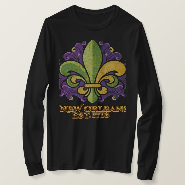 T-shirt Fleur-de-lis MardiGras Nouvelle-Orléans 1718 T-shi (Créateur téléchargé)