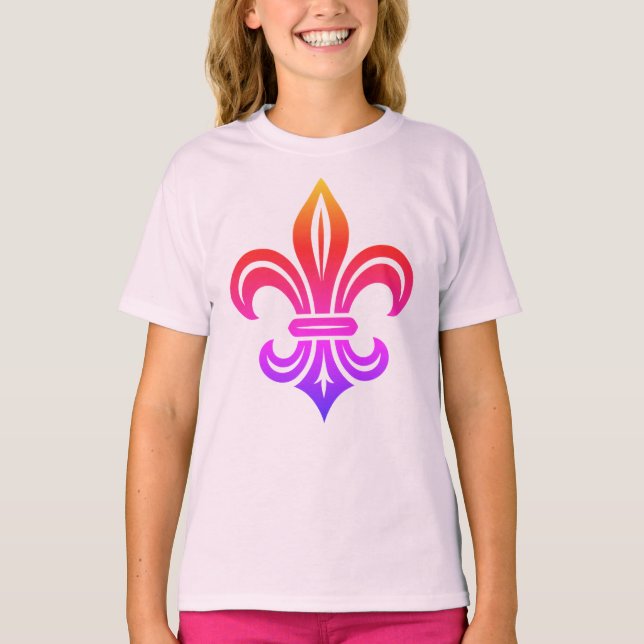 T-Shirt "Fleur-de-lis stylisée" (Devant)