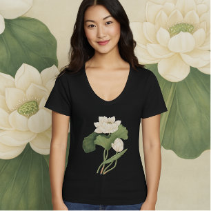 T-shirt Fleur de Lotus de l'Art Botanique de l'Inde orient