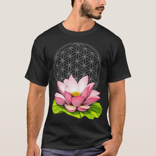 T-shirt Fleur de Lotus de Vie (Devant)