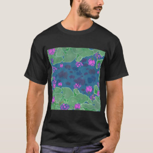 T-shirt Fleur de lotus et petit poisson mignon