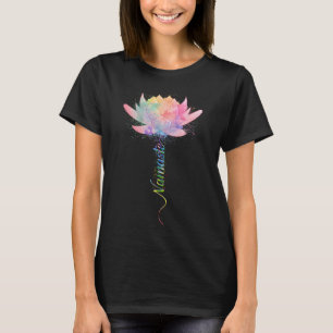 T-shirt Fleur de Lotus Namaste Yoga Aquarelle Méditation Z