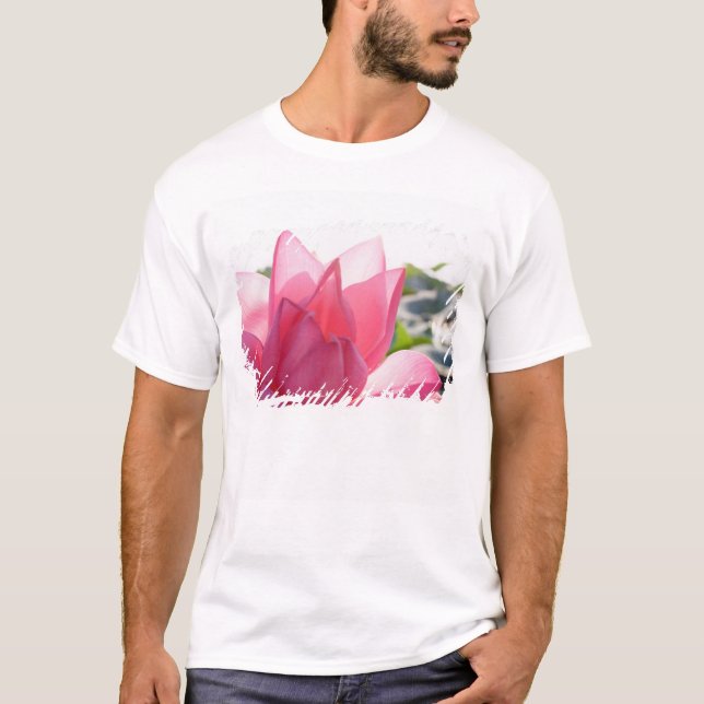 T-shirt Fleur de lotus [Nelumbo speciosum] en pleine (Devant)